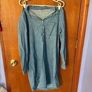 Old Navy Blue Long Sleeve Dress